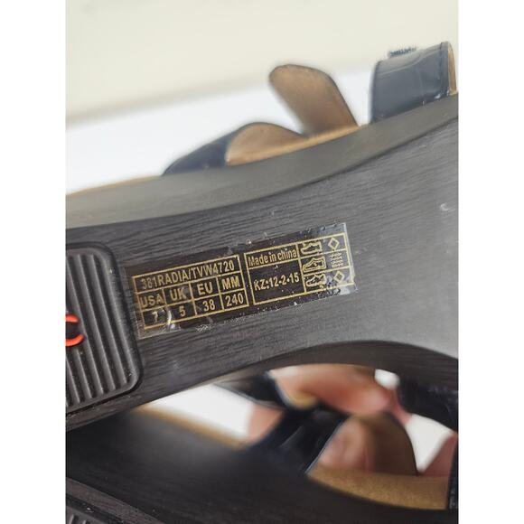 Vionic Radia Sandals Womens Size 7 Blue Croc Patent Leather Wedge Comfort - Picture 8 of 9